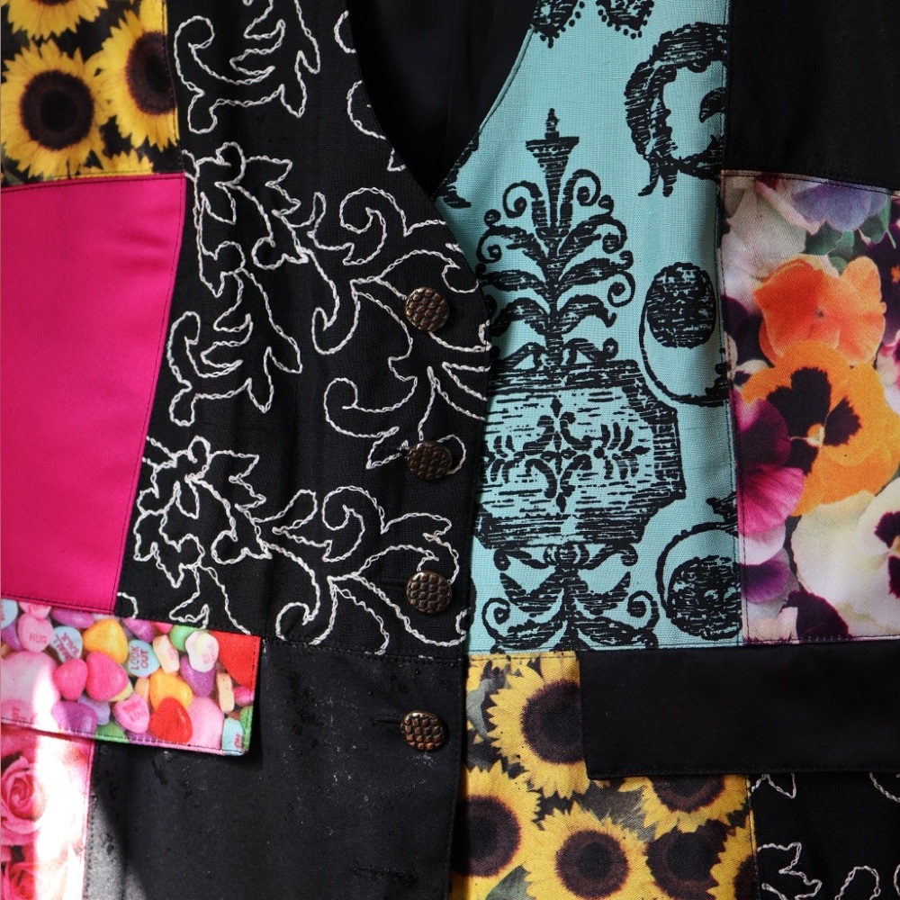 Colorful Patchwork Vest - Picture 2 of 3